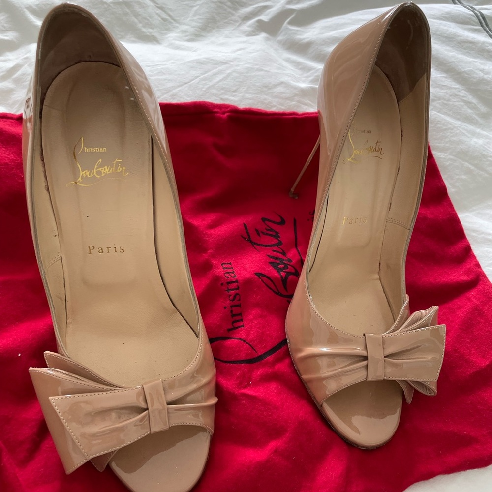 Christian Louboutin Peep-Toe Heels